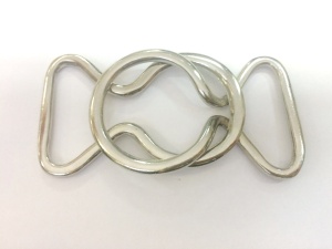 2772TMR Пряжка декоративная 40мм цв.никель(в упак.100шт)