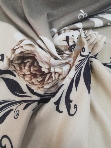 Jakar 145281 Ткань нарядная жаккардовая 150см цв.V1 бежевый(в рул.100м)