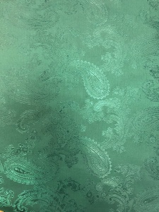 6 Ткань подкладочная жаккардовая огурчики 210Т 150см цв.т.зеленый(в рул.100м)