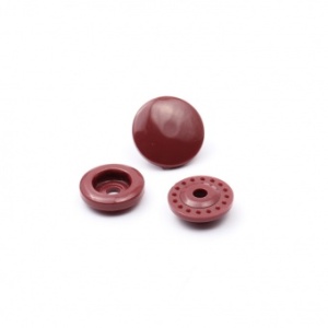Кнопка пластиковая 13мм цв.бордо(в упак.1000шт)