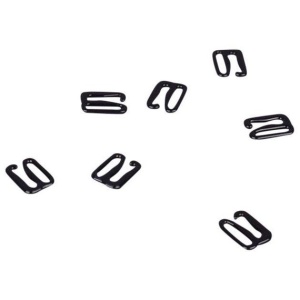 Крючок бельевой пластиковый 10мм цв.черный(в упак.1000шт)