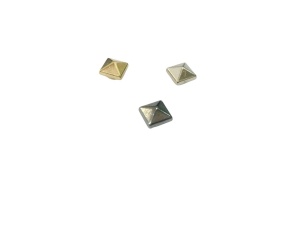 11214RR Шипы металлические на гвоздике 6*6мм цв.никель(в упак.1000шт)